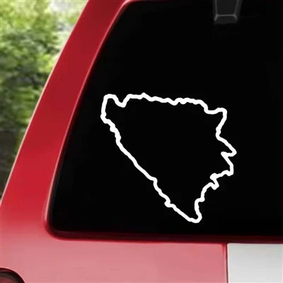 Bosnie et Herzégovine Carte Car Sticker