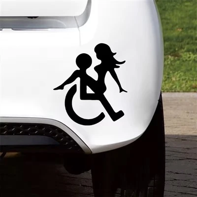 Autocollant De Voiture Pour Personne Handicapée En Fauteuil Roulant