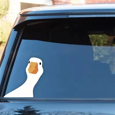 Autocollant de canard pour fenêtre de voiture