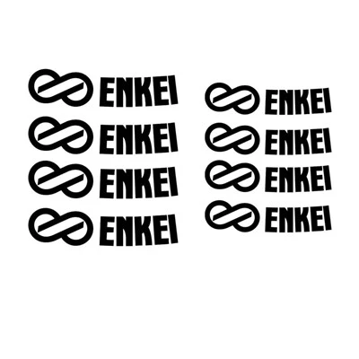 Seccules de roue enkei autocollants de découpe logo