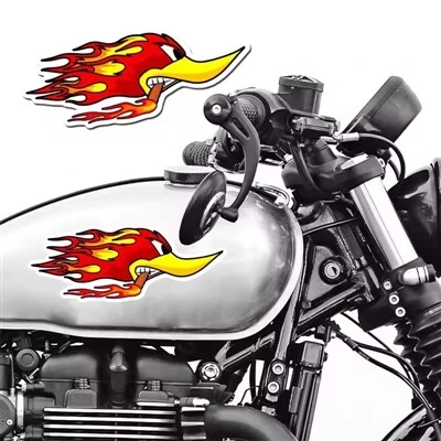 Autocollants de moto Flame Duck pour moto