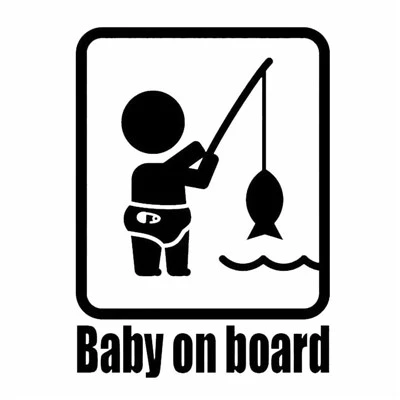 Etie Fun Personnalise Baby Fishing Stickers