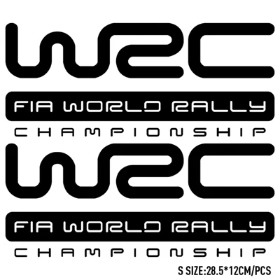 AUTOCOLLANT DE DÉCALQUE DE RALLYE DU MONDE FIA