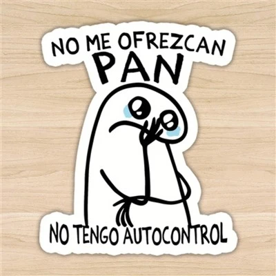 Drôle "Non moi des autocollants de panan espagnol