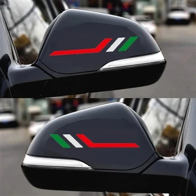 Autocollant de rétroviseur italien
