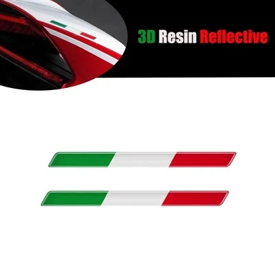 Drapeau italien époxy décoratif pour le rétroviseur arrière