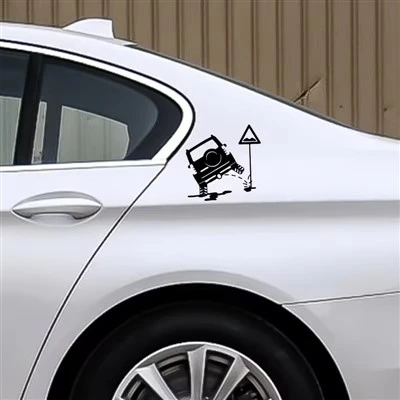 Jeep fait pipi autocollants de voiture automatique
