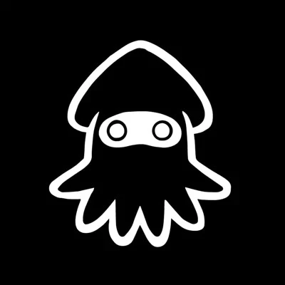 Autocollants de dessin animé de petit calmar