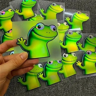 Lizard Meme Motorcycle autocollants pour la fenêtre de la voiture
