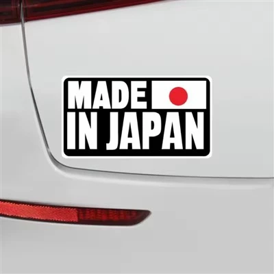 Autocollant de texte fabriqué au Japon pour voiture
