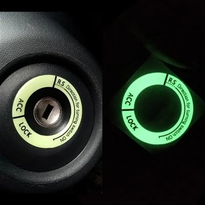 Nuit Lumineux Autoriments de l'allumage de la voiture Key Stickers