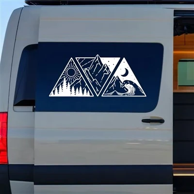Décalcomanies Ocean Mountain pour camping-car