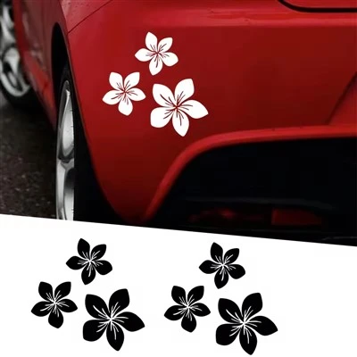 Autocollants de voiture avec jolis graphiques de fleurs