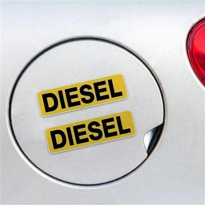 Rappel Diesel uniquement Autocollant de capuchon de carburant
