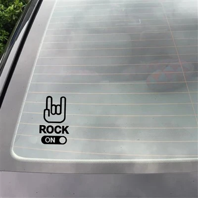 Rock on Car Sticker Hand Signe décalcomanies durs rock