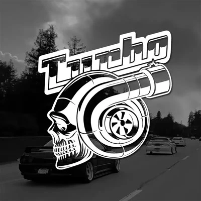 Skull Turbo Car autocollants en vinyle décalcomanies