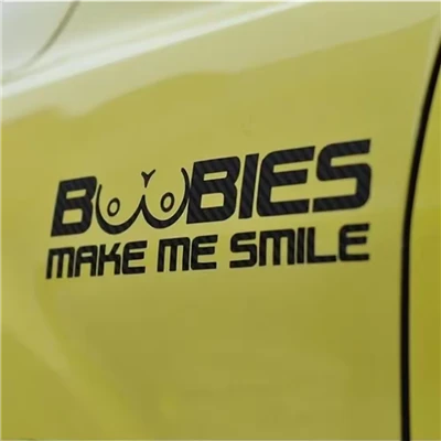 Autocollant de fenêtre Les fous me font sourire