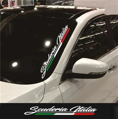 Autocollant de pare-brise pour Fiat 500 Abarth Alfa Romeo