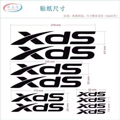 Kit de décalcomanies XDS