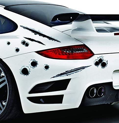 Autocollant Trous De Balles Voiture