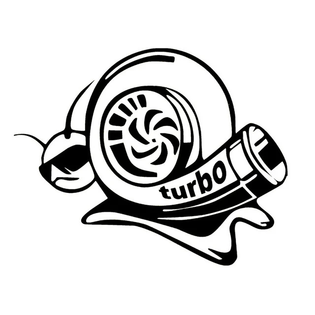 Autocollant de fenêtre de carrosserie de voiture Turbo Style
