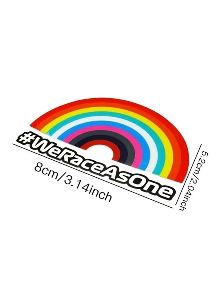 We Race As One Car Decal