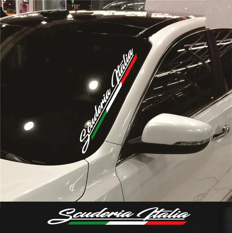 Autocollant de pare-brise pour Fiat 500 Abarth Alfa Romeo
